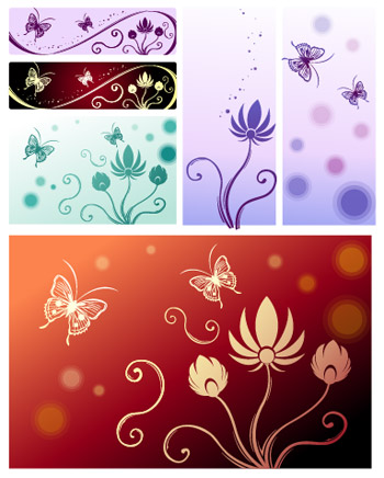 蝴蝶与花纹