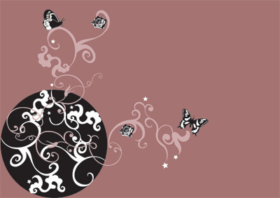 矢量潮流花纹