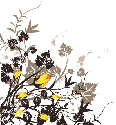 矢量潮流花纹