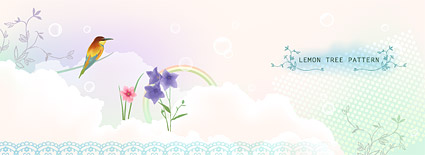 韩国风格梦幻花纹