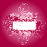 时尚花纹banner