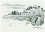 矢量画水墨国画