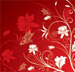矢量潮流花纹