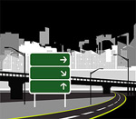 城市公路矢量素材