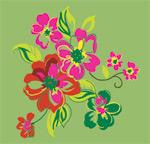 韩国矢量精美花纹