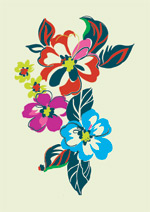 韩国矢量精美花纹