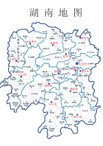 矢量湖南地图