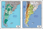矢量阿根廷地图