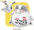 可爱韩国矢量猪_8