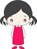 韩国小女孩矢量图_74