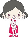 韩国小女孩矢量图_76