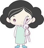 韩国小女孩矢量图_63