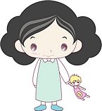 韩国小女孩矢量图_67