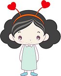 韩国小女孩矢量图_62