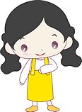 韩国小女孩矢量图_45