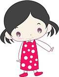 韩国小女孩矢量图_40