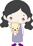 韩国小女孩矢量图_47