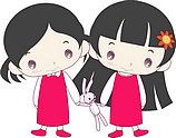 韩国小女孩矢量图_35