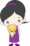 韩国小女孩矢量图_39