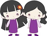 韩国小女孩矢量图_36