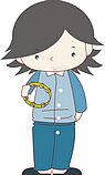 韩国小女孩矢量图_20