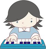 韩国小女孩矢量图_18