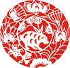 矢量剪纸图案-兔