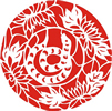 矢量剪纸图案-蛇